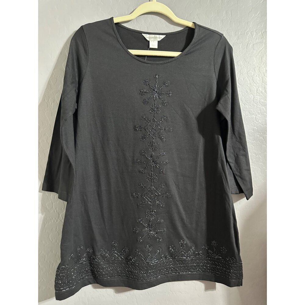 Christopher & Bank Women's Embroidered Top size S NWT